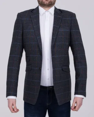 Skopes Doyle Skinny Fit Tall Suit Jacket (grey/blue) easy sharp