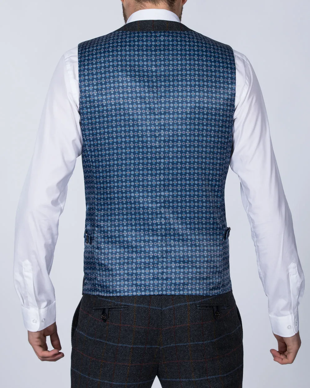 Skopes Doyle Skinny Fit Tall Suit Waistcoat (grey/blue) women's fashion