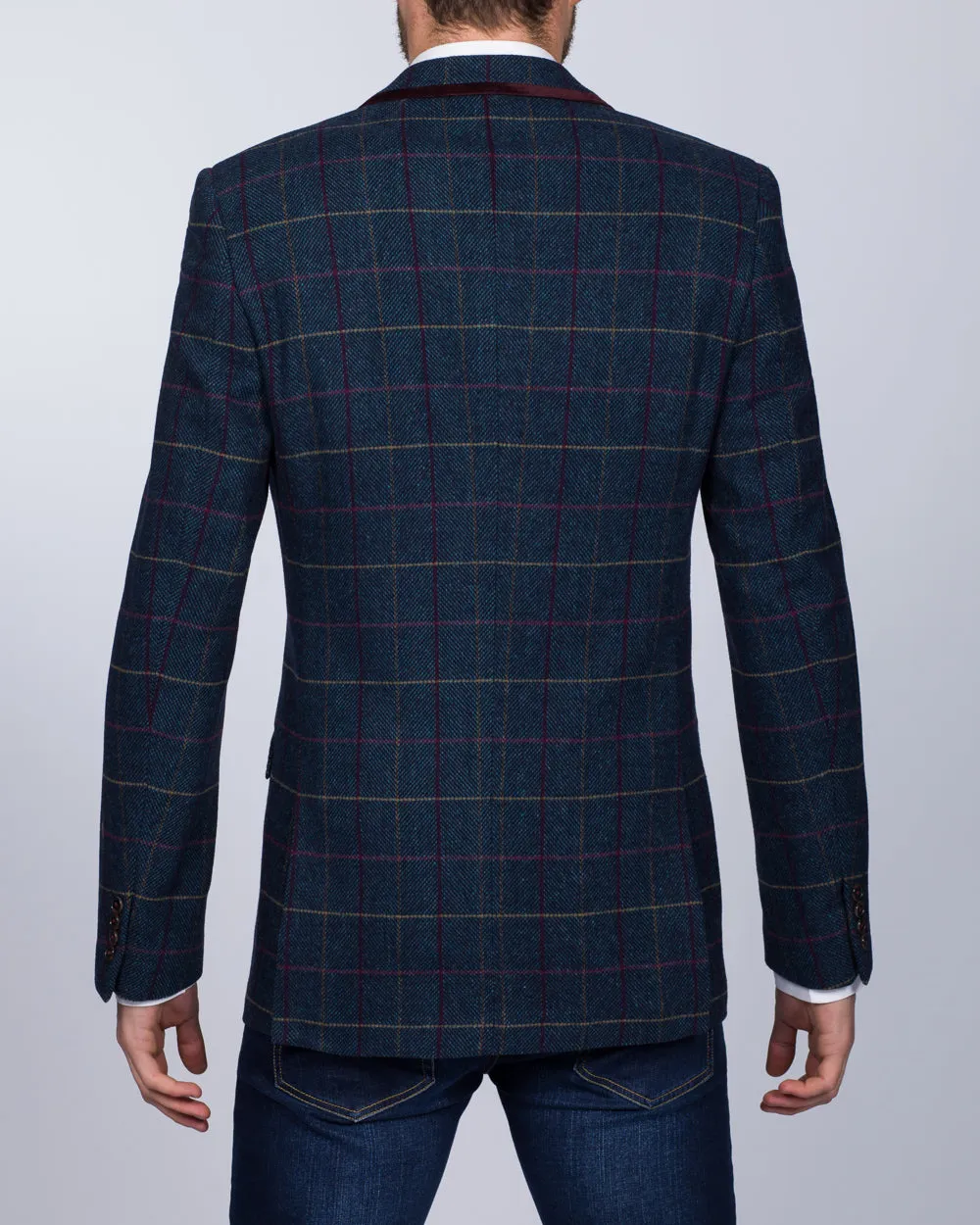 Skopes Doyle Slim Fit Tall Blazer (aqua/wine) ideal tone