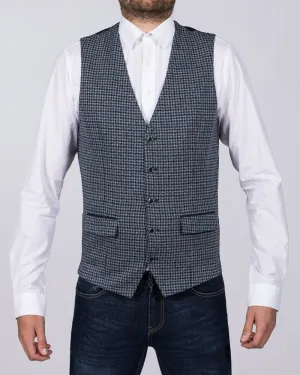 Skopes Gillis Slim Fit Tall Waistcoat (navy/grey check) cultural event