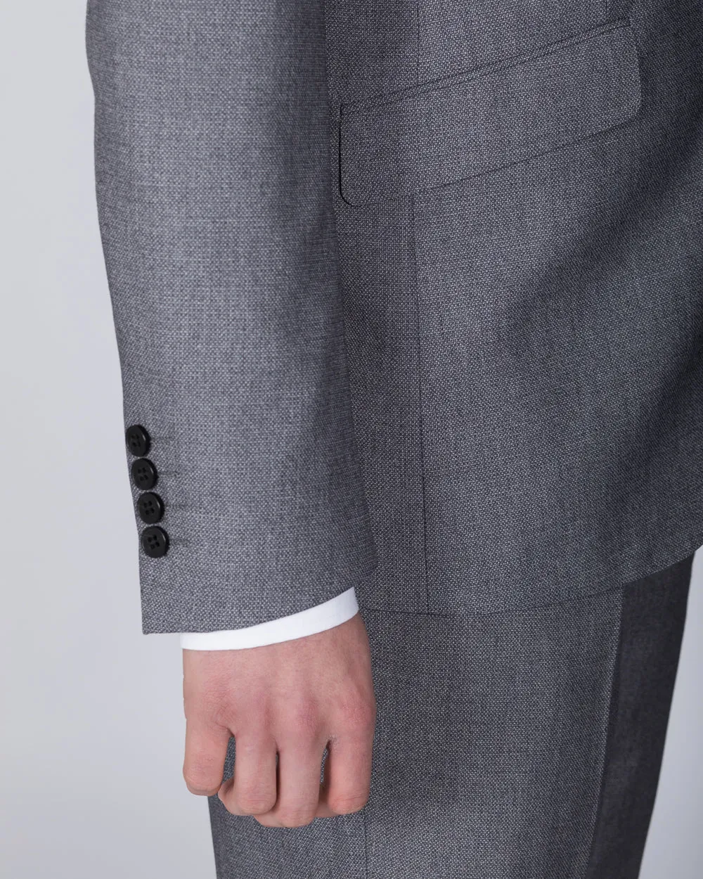 Skopes Harcourt Skinny Fit Tall Suit Jacket (silver) sport casual touch