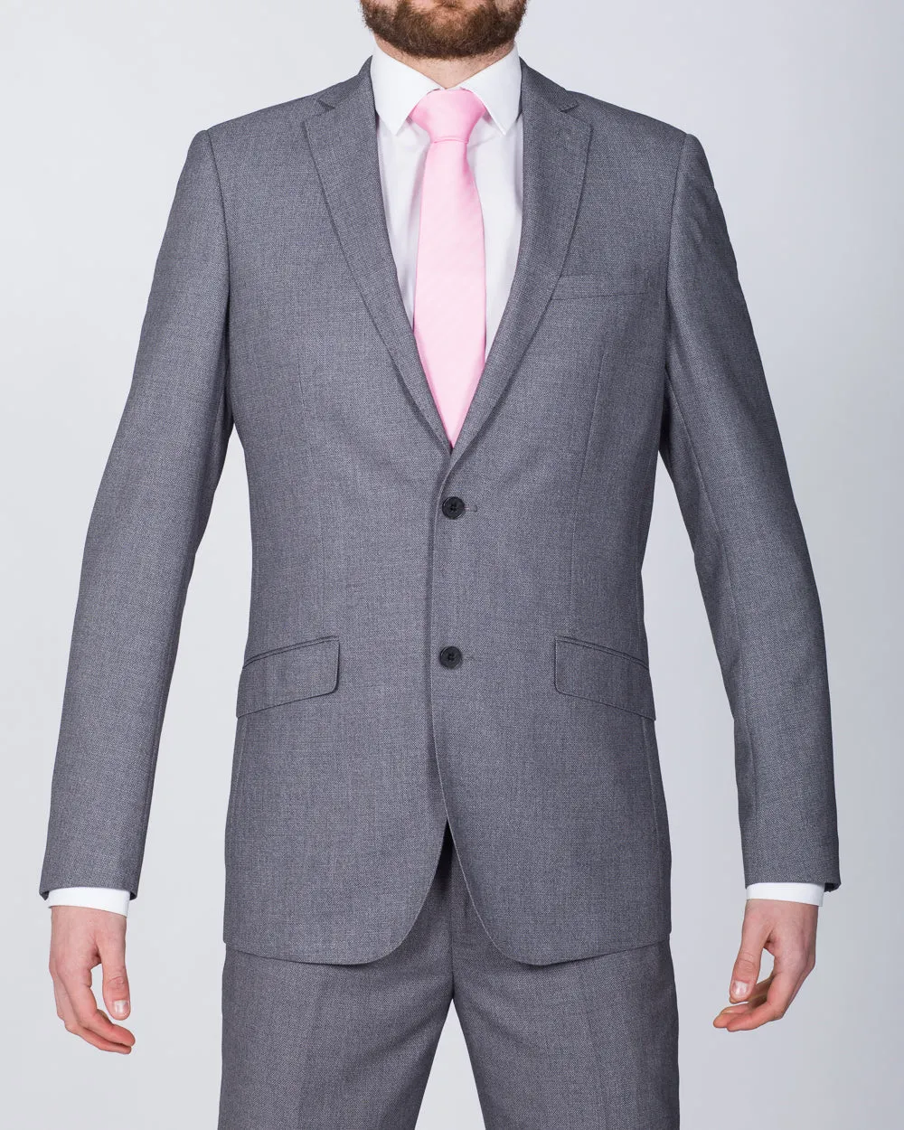 Skopes Harcourt Skinny Fit Tall Suit Jacket (silver) breezy outdoor vibe