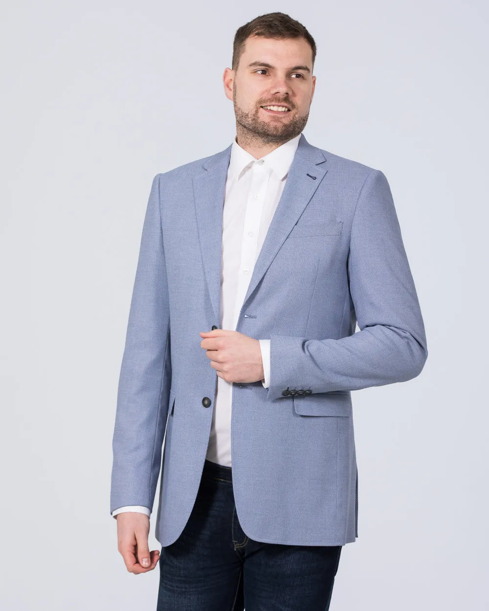Skopes Harry Tall Textured Blazer (light blue) versatile tone