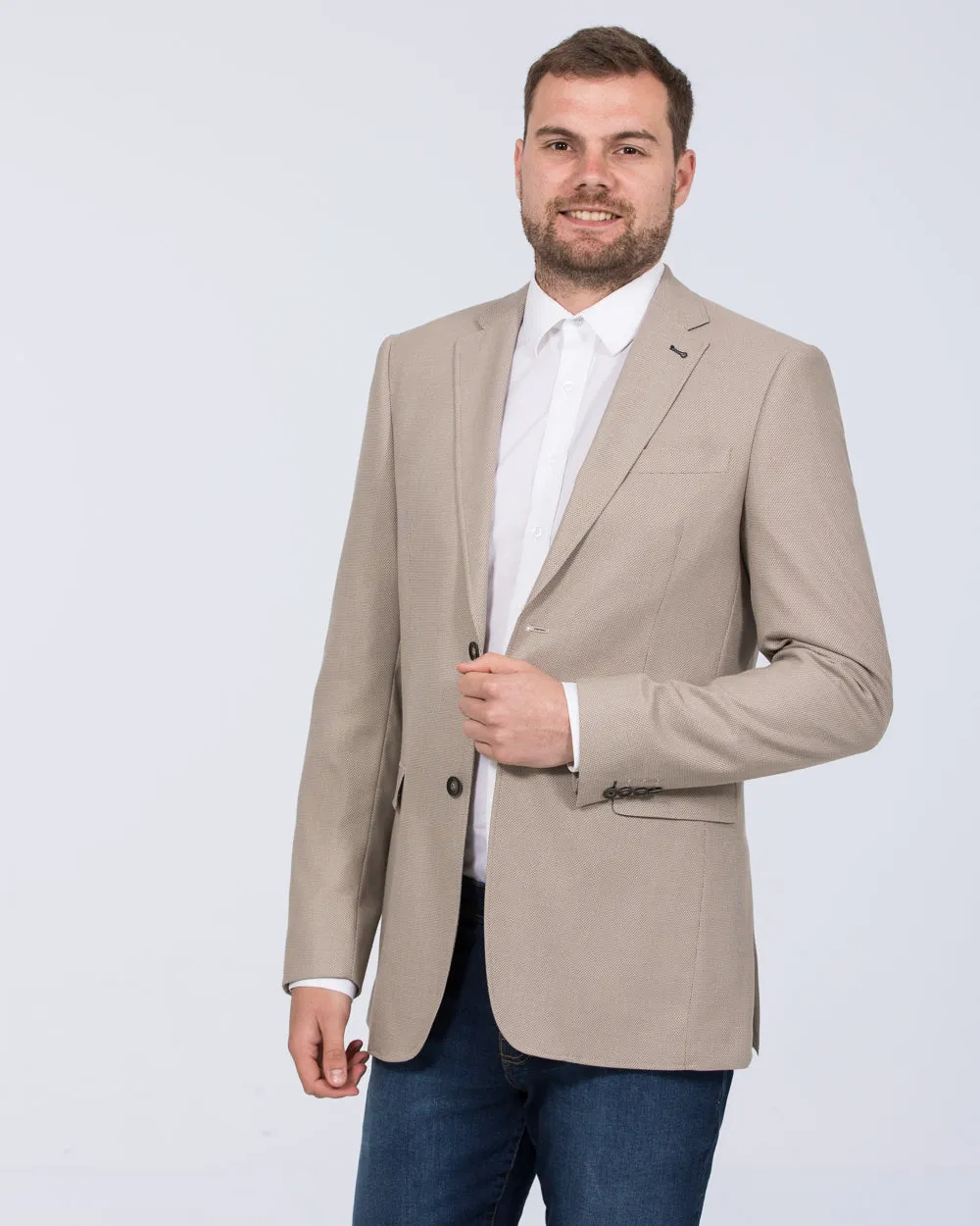 Skopes Harry Tall Textured Blazer (stone) crowd sharp