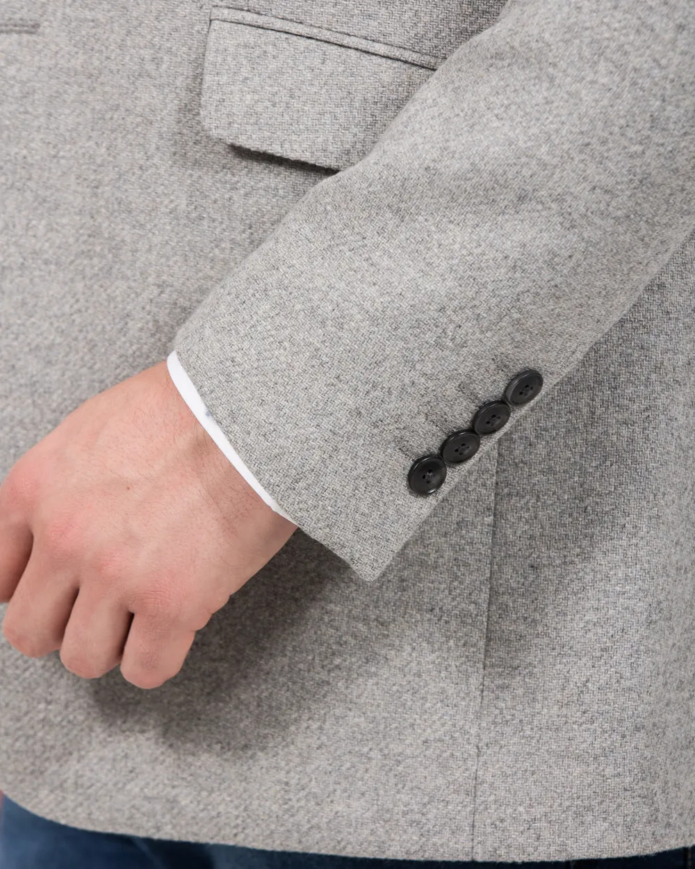Skopes Ingram Slim Fit Tall Wool Blazer (grey) comfort layer