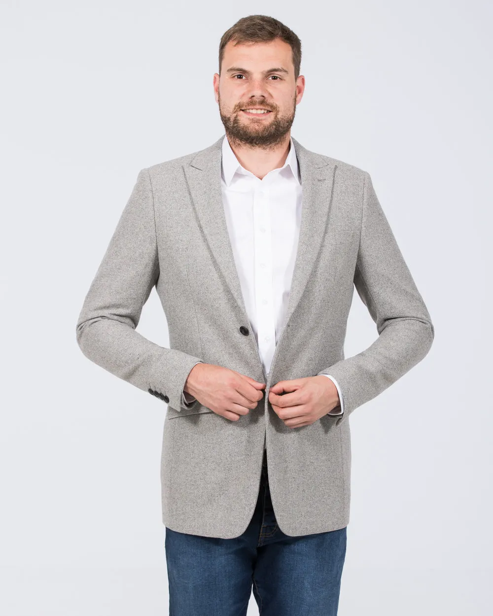 Skopes Ingram Slim Fit Tall Wool Blazer (grey) relax dress