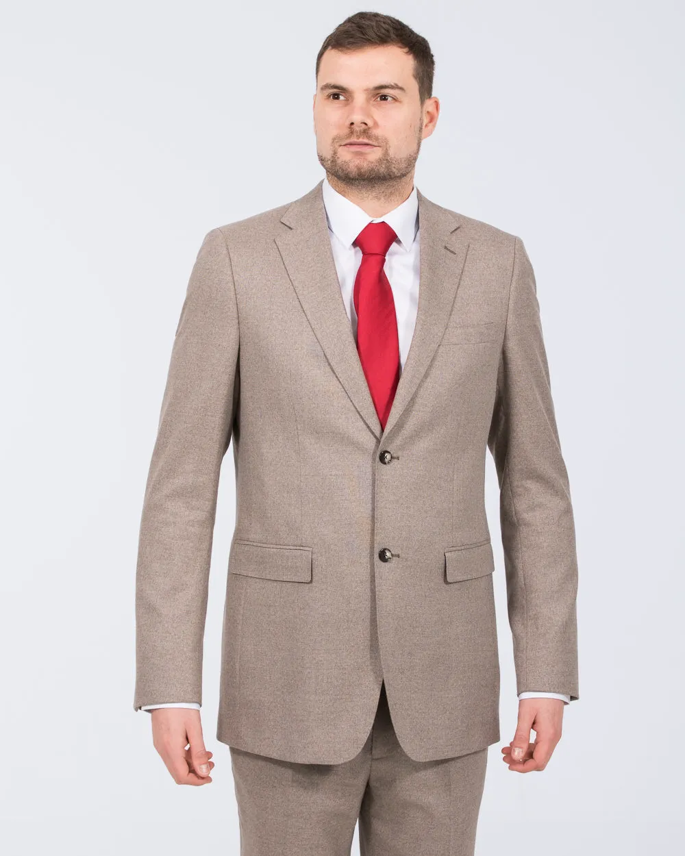 Skopes Jodrell Slim Fit Tall Suit Jacket (stone) chill day fit