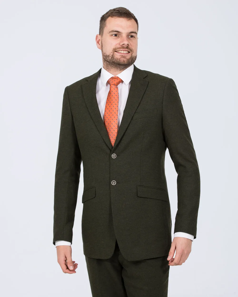 Skopes Jude Slim Fit Tall Suit Jacket (olive herringbone) bold urban layer