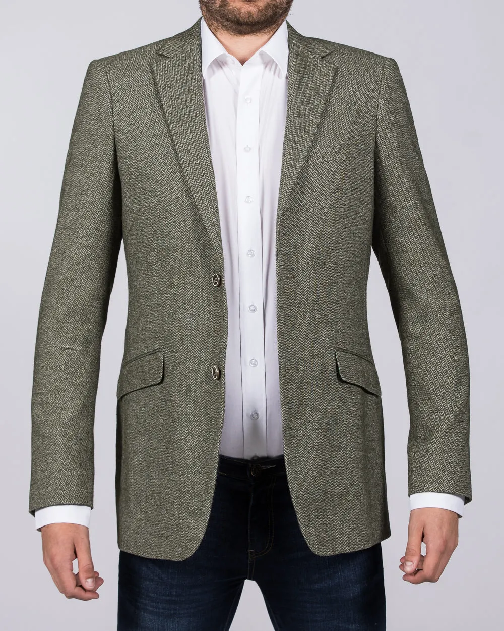 Skopes Jude Tall Blazer (sage herringbone) confidence wear