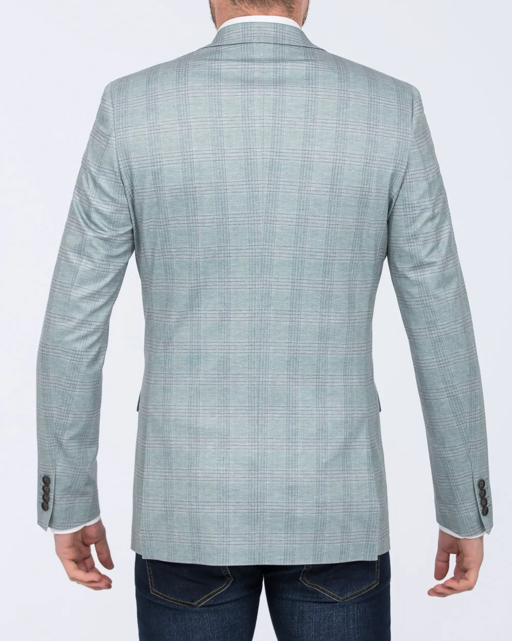 Skopes Montalvo Slim Fit Tall Blazer (light green check) calm smart