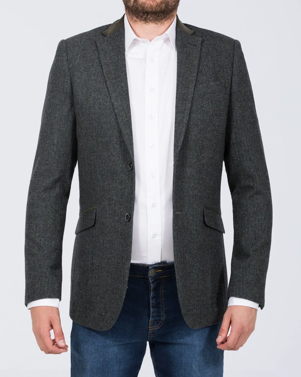 Skopes Newsam Slim Fit Tall Wool Blazer (teal) smart touch