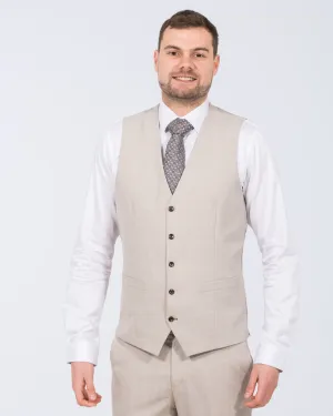 Skopes Redding Slim Tall Suit Waistcoat (stone) everyday wear