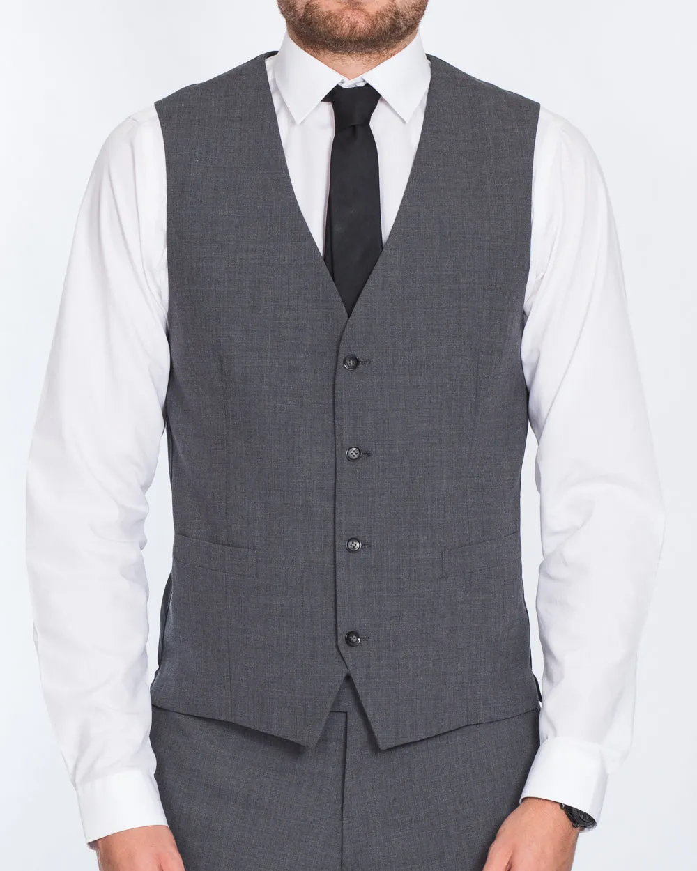 Skopes Regular Fit Tall Waistcoat (grey) tailored elegance