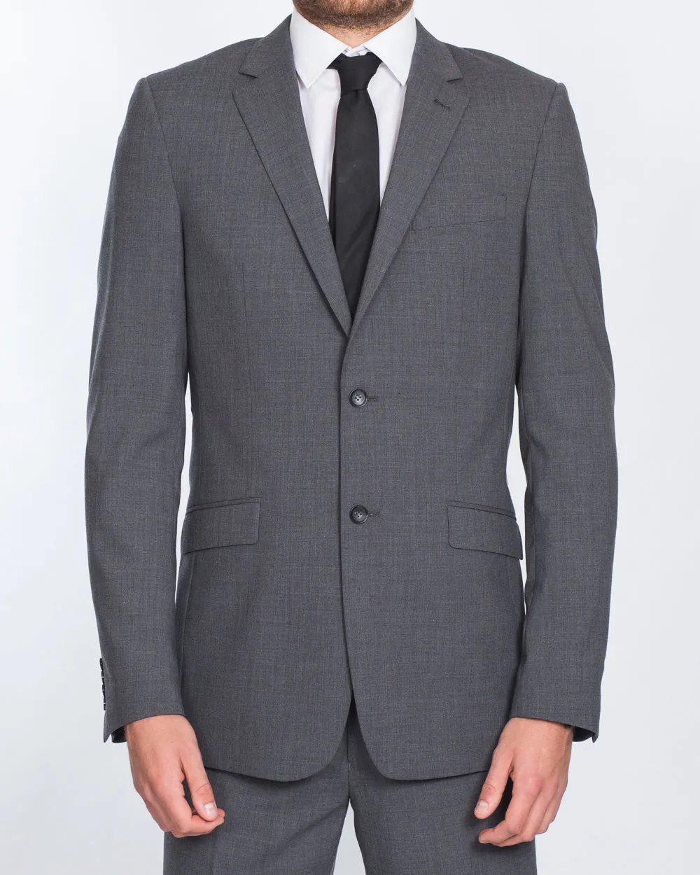 Skopes Regular Fit Wool Tall Suit Jacket (grey) luxe street edge