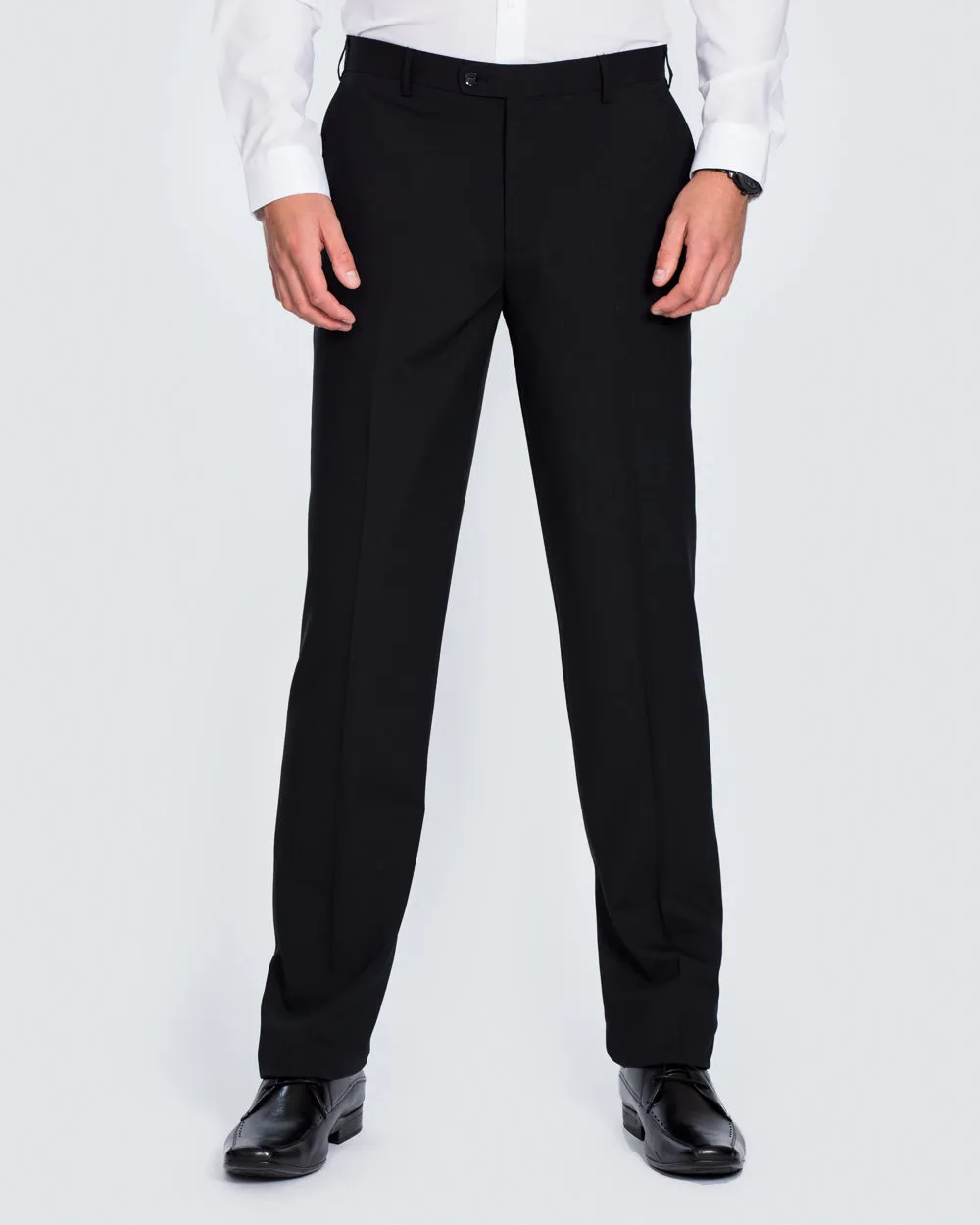Skopes Regular Fit Wool Tall Suit Trousers (black) sustainable wear