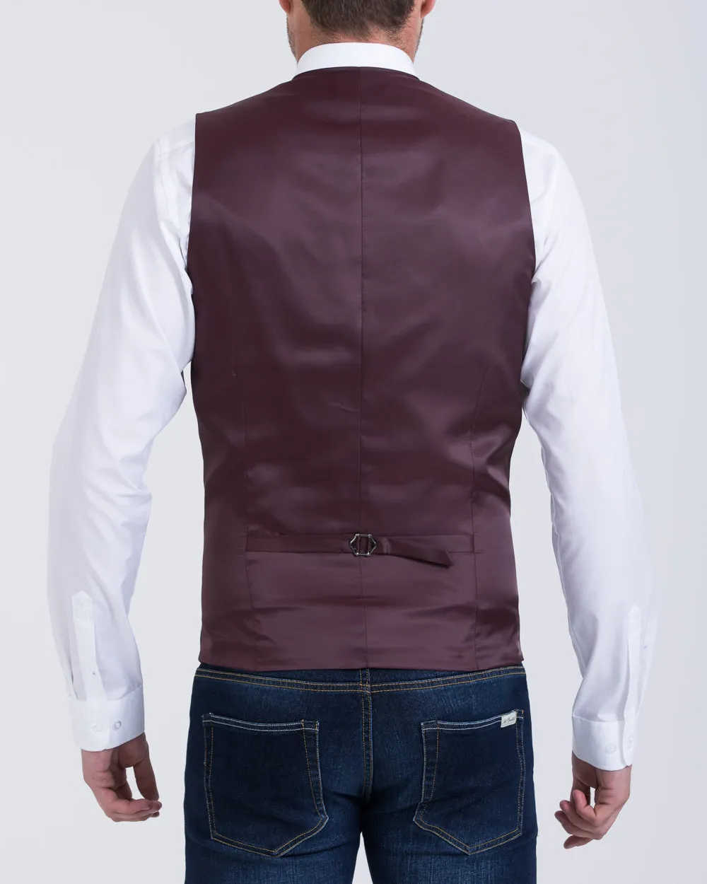 Skopes Ruthin Slim Fit Tall Waistcoat (navy tweed) weekend look