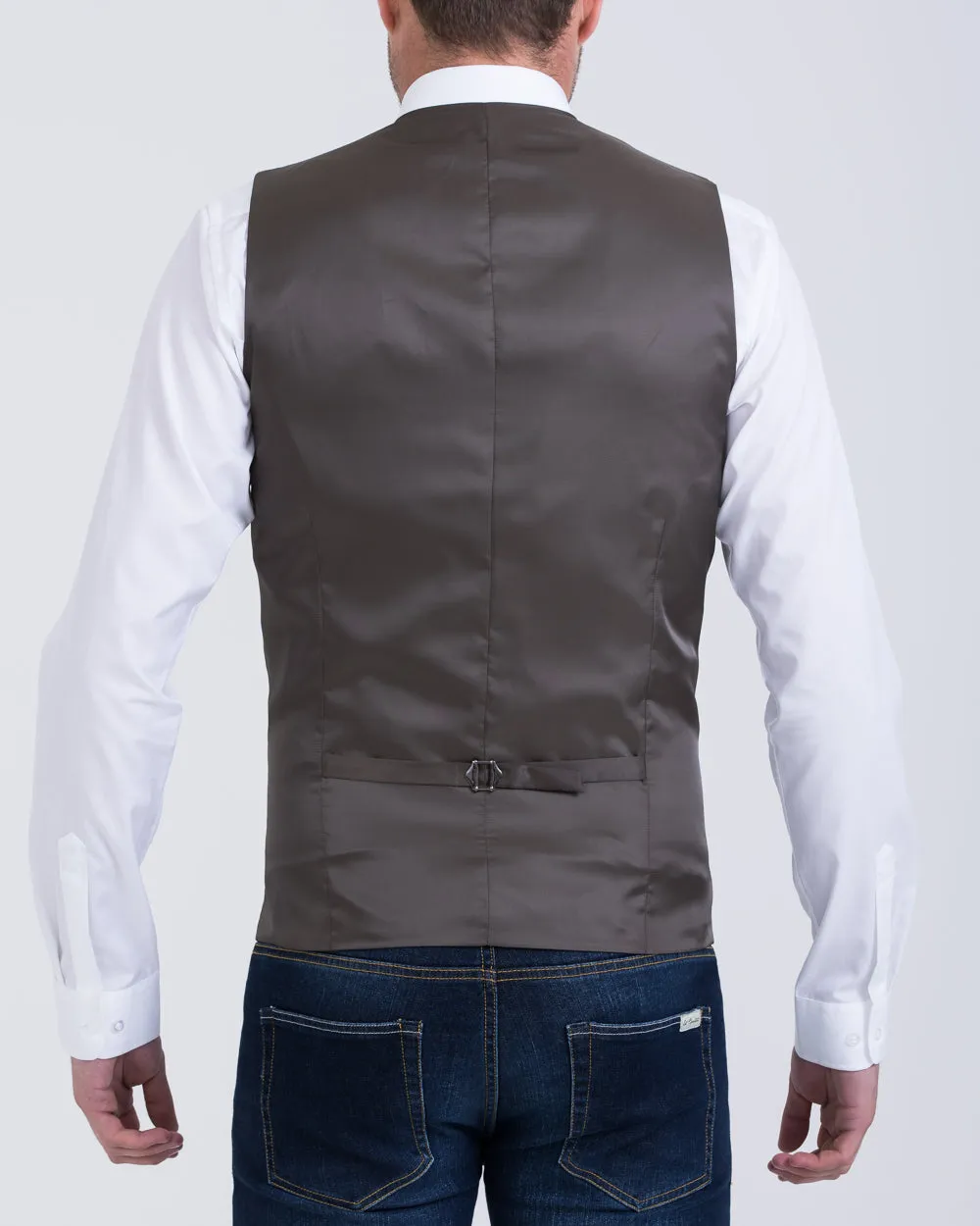 Skopes Ruthin Slim Fit Tall Waistcoat (teal tweed) comfortable fit