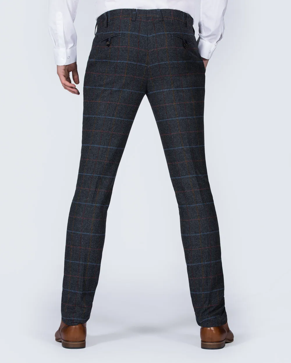 Skopes Skinny Fit Tall Suit Trousers (grey/blue) city casual