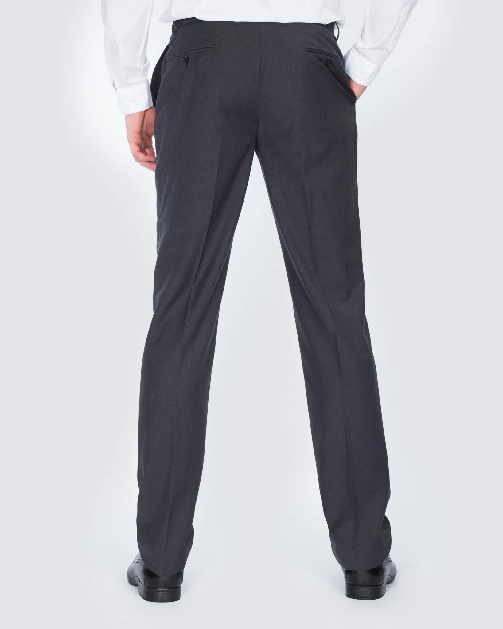 Skopes Slim Fit Superfine Twill Trousers (charcoal) workout gear