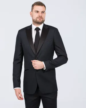 Skopes Slim Fit Tall Dinner Suit Jacket (navy diamond) chill day fit