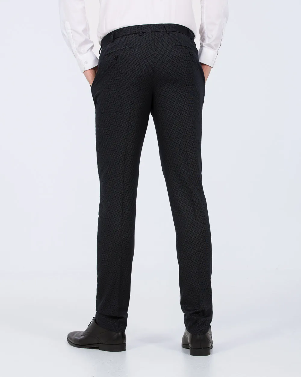 Skopes Slim Fit Tall Dinner Suit Trousers (navy diamond) beach lover