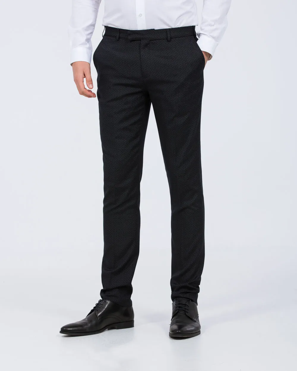 Skopes Slim Fit Tall Dinner Suit Trousers (navy diamond) light insulation