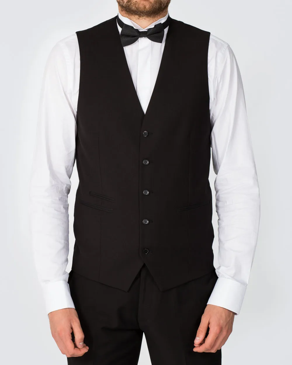 Skopes Slim Fit Tall Dinner Suit Waistcoat (black) fashion forward