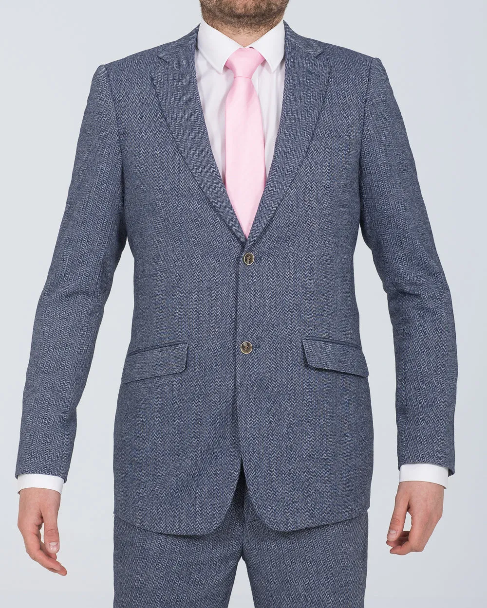 Skopes Slim Fit Tall Suit Jacket (blue herringbone) late fall piece