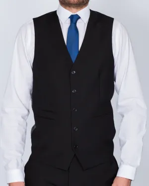 Skopes Slim Fit Tall Suit Waistcoat (black) adjustable fit