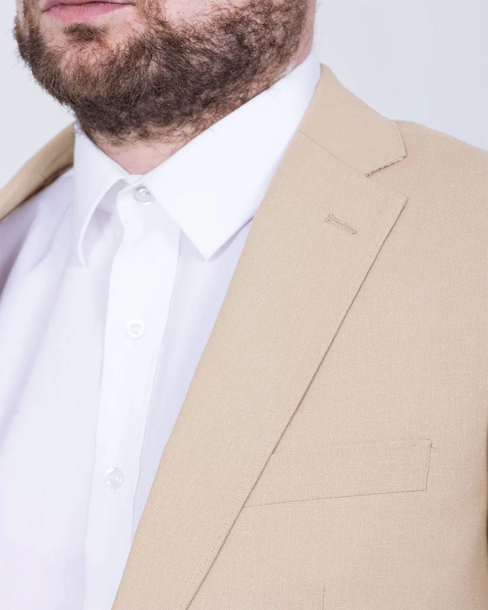 Skopes Tuscany Linen Blend Blazer (stone) brunch edge