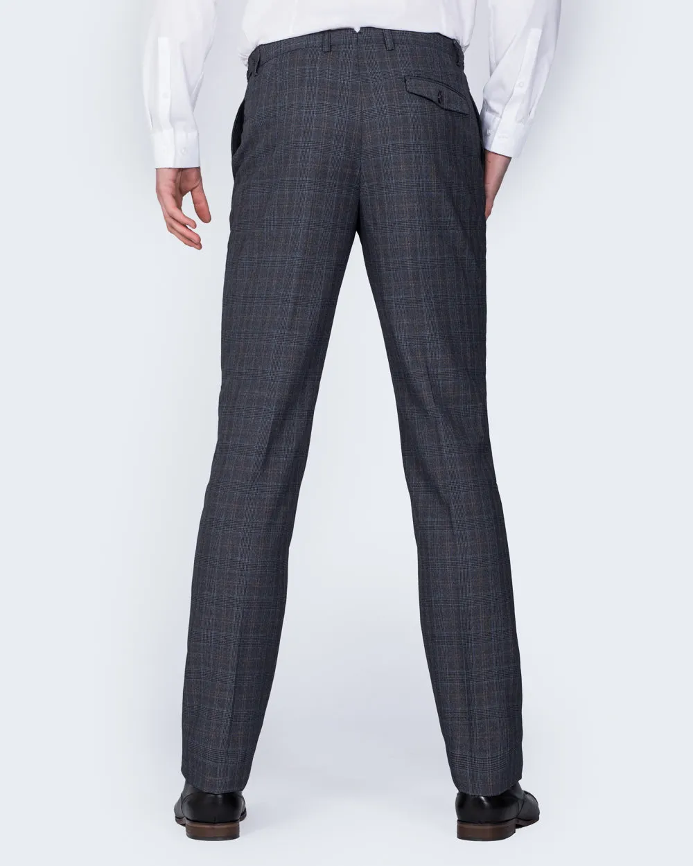 Skopes Witton Slim Fit Tall Trousers (grey/blue check) outdoor adventure