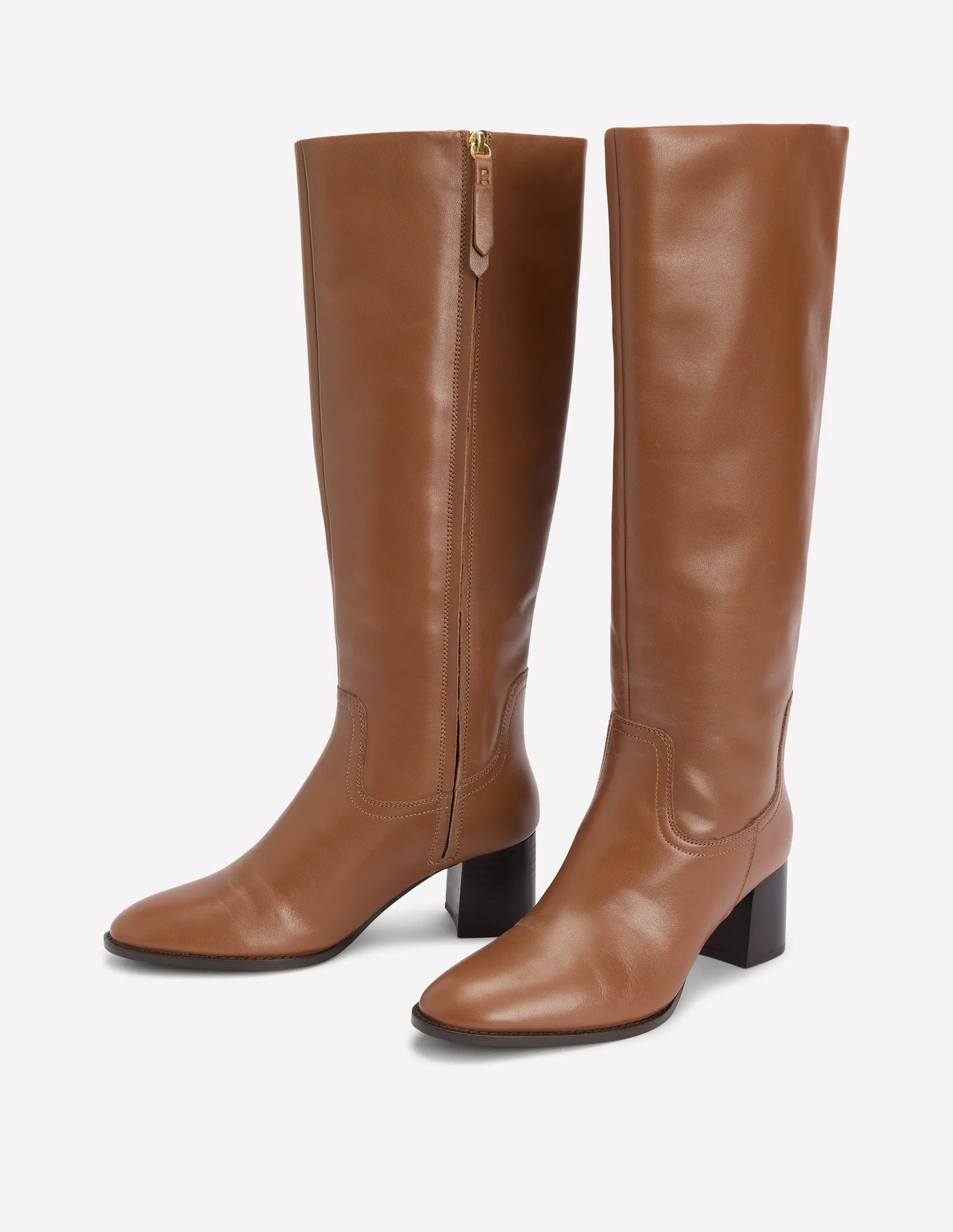 Skye Smart Knee Boots-Tan shock absorption