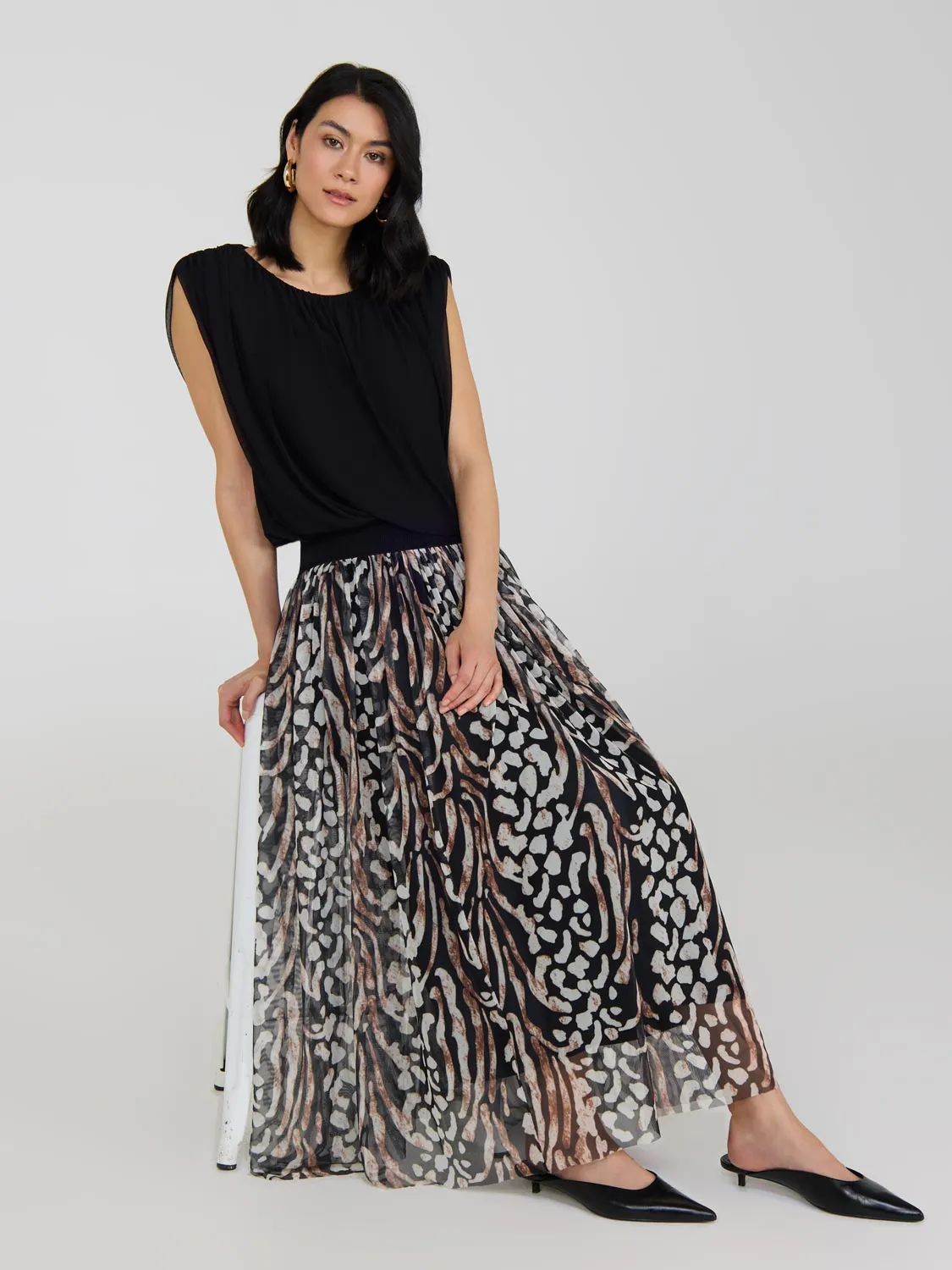 Sleeveless Bubble Hem Top relaxed core