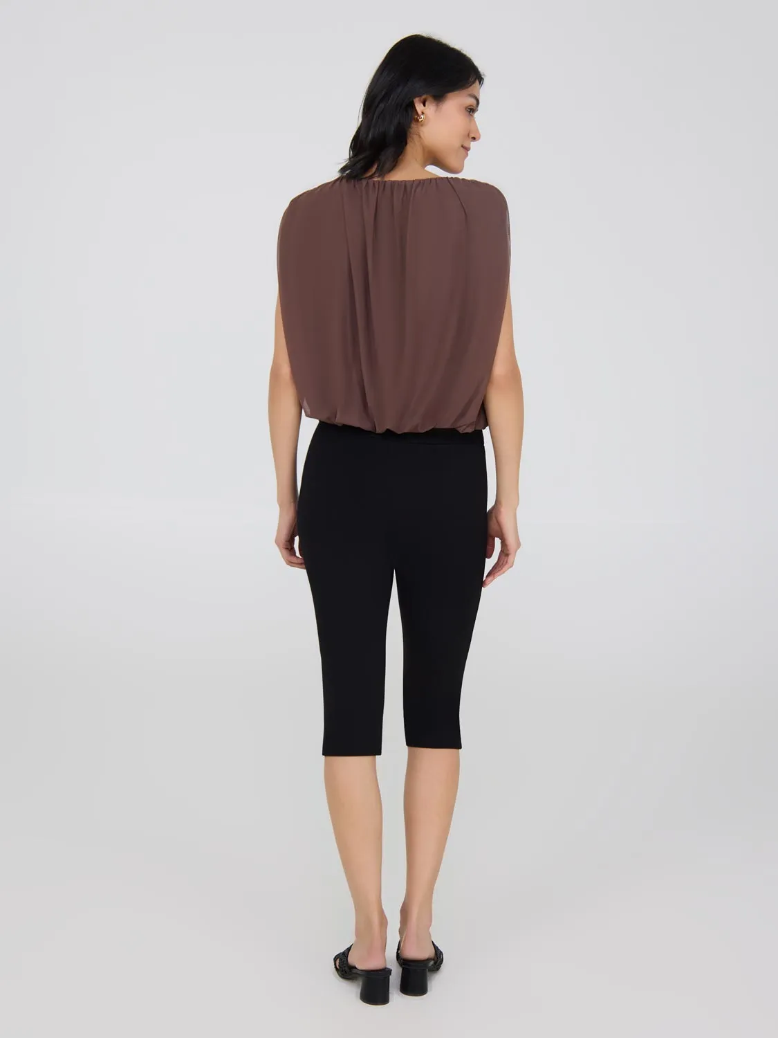 Sleeveless Bubble Hem Top quick change
