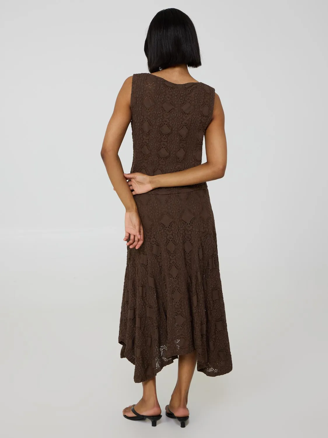 Sleeveless Bubble Lace Top all season