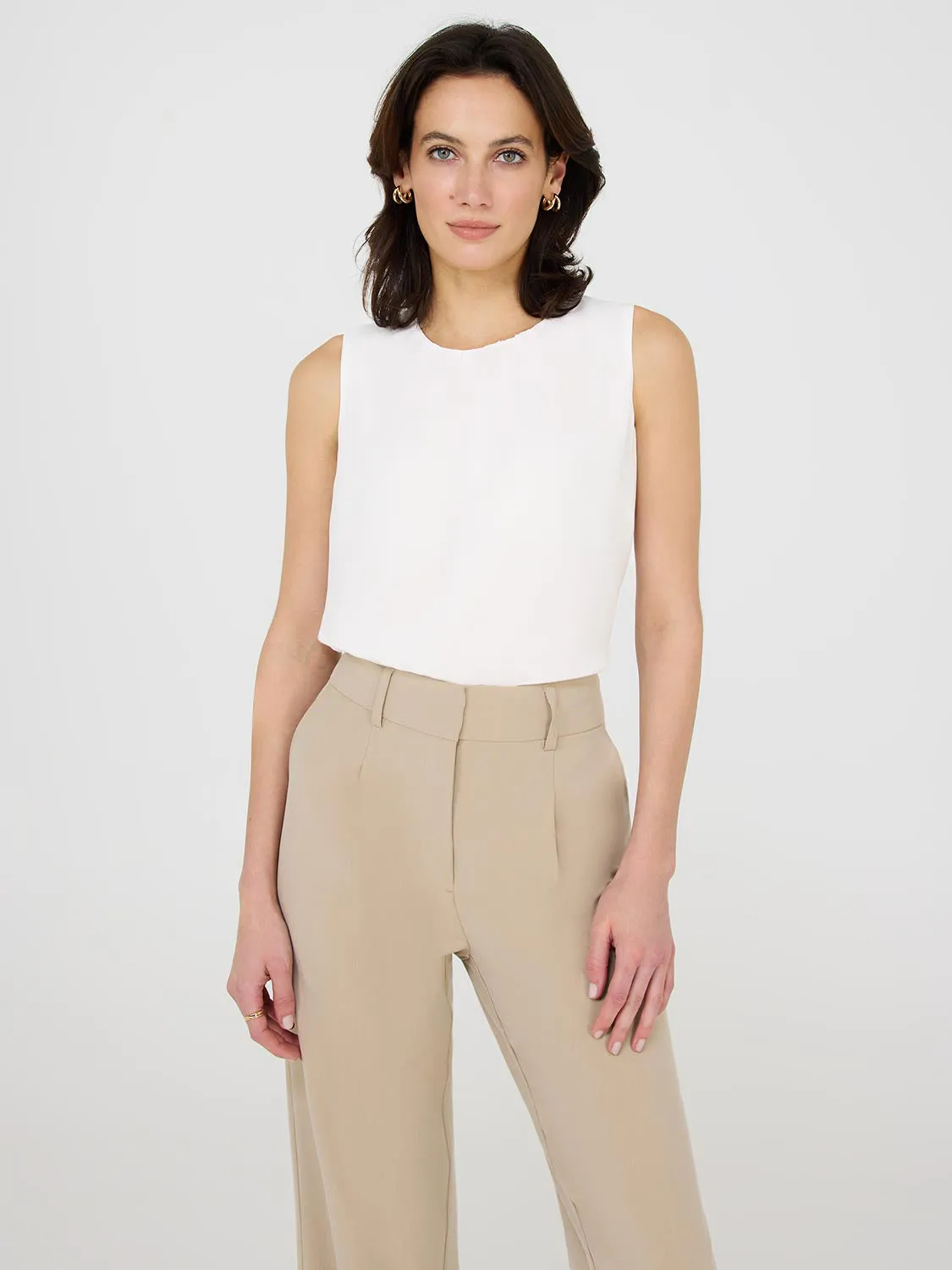 Sleeveless Chiffon Top sport fusion