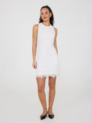 Sleeveless Lace Sheath Dress season adapt