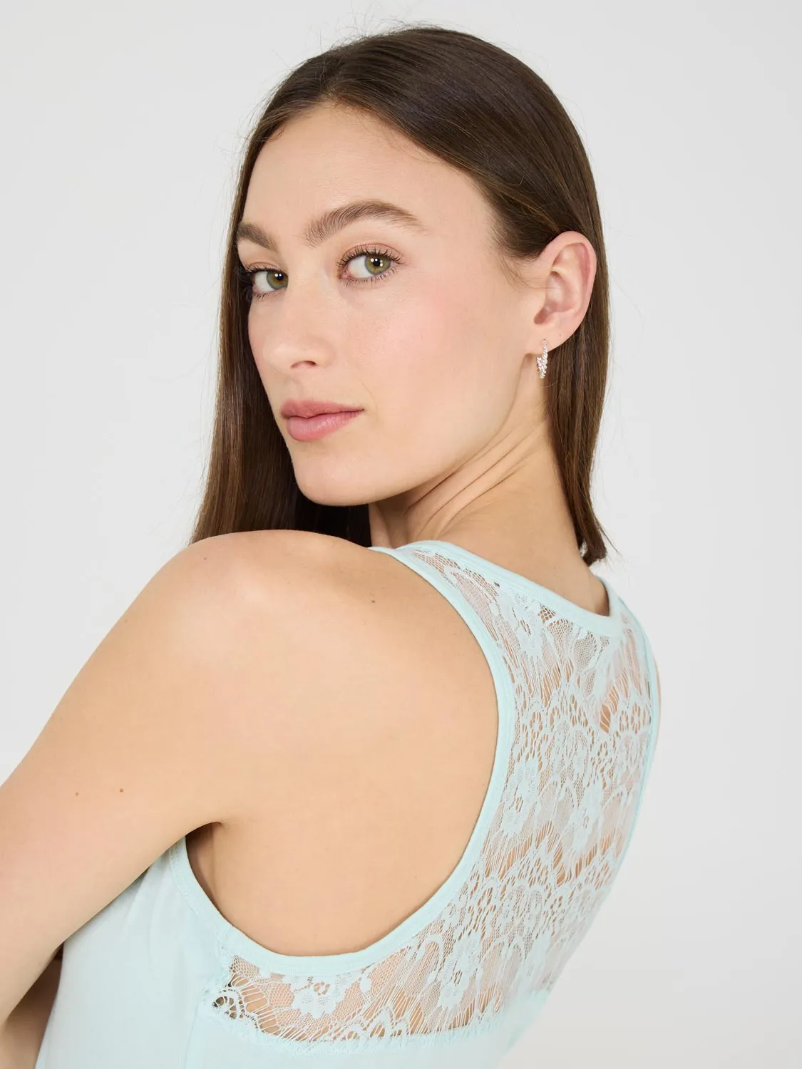 Sleeveless Lace Top sunny comfort