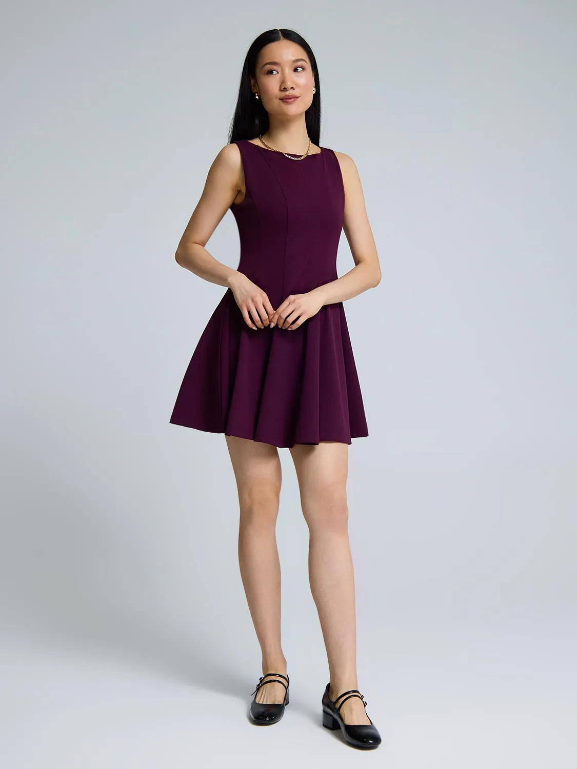 Sleeveless Mini Dress street style