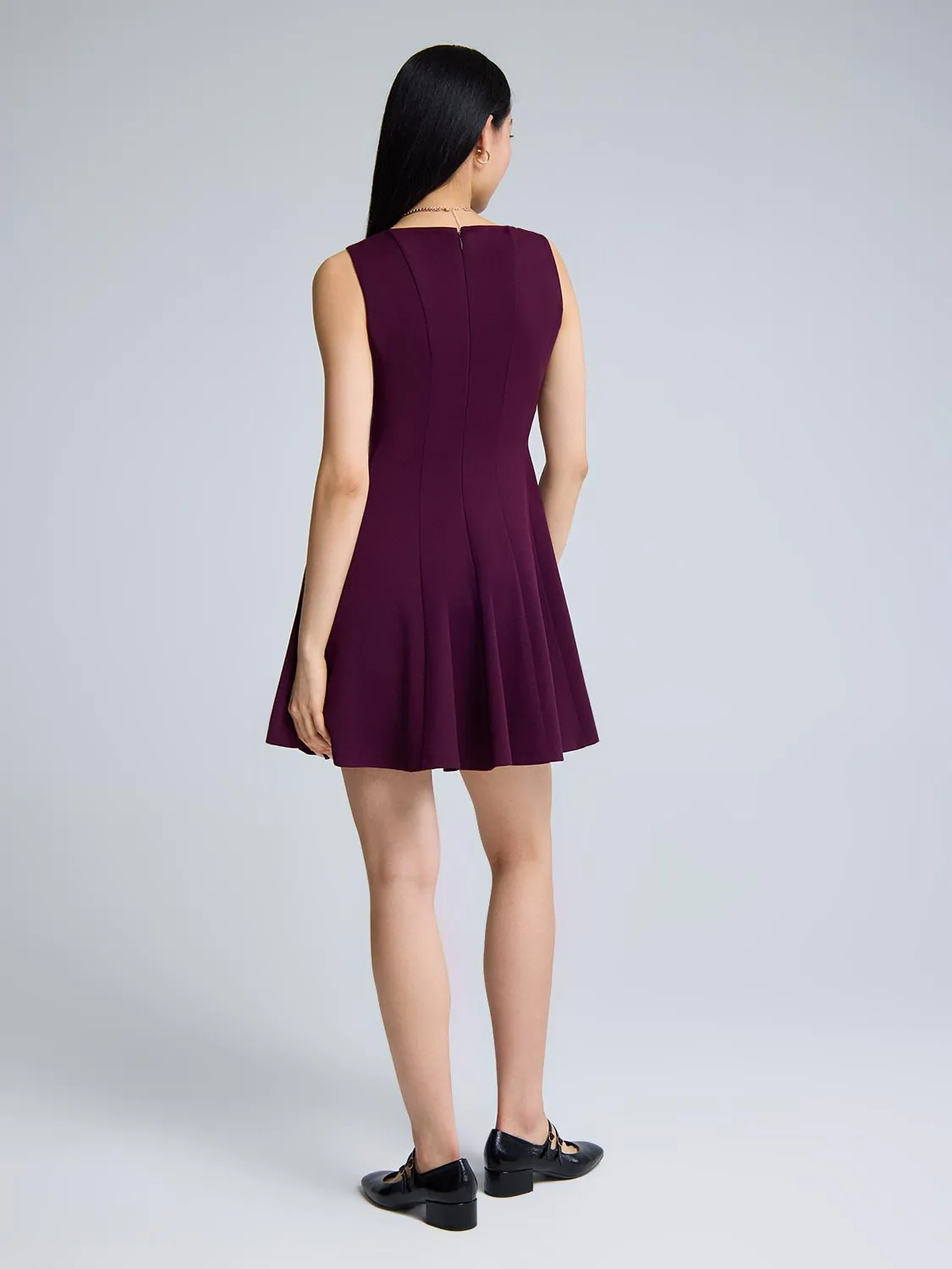 Sleeveless Mini Dress premium fabric