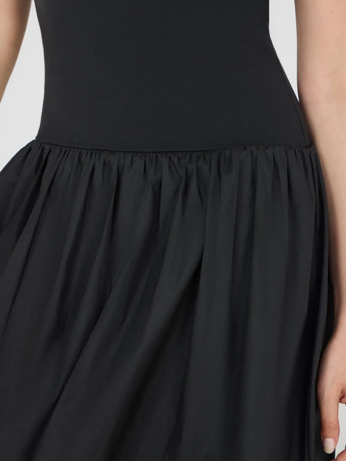 Sleevess Bubble Hem Mini Dress simple neat