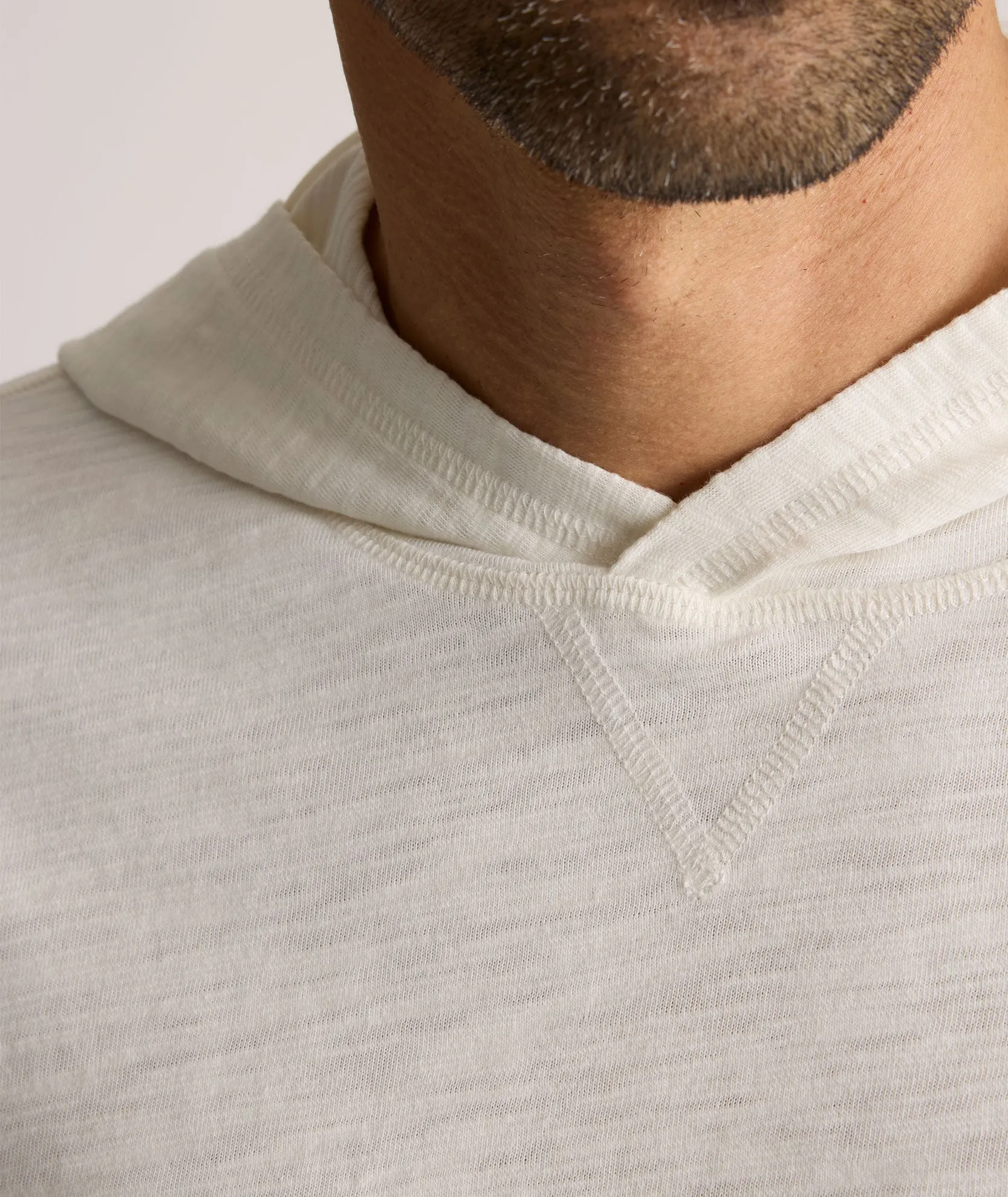 Slub Cotton Hoodie skin touch