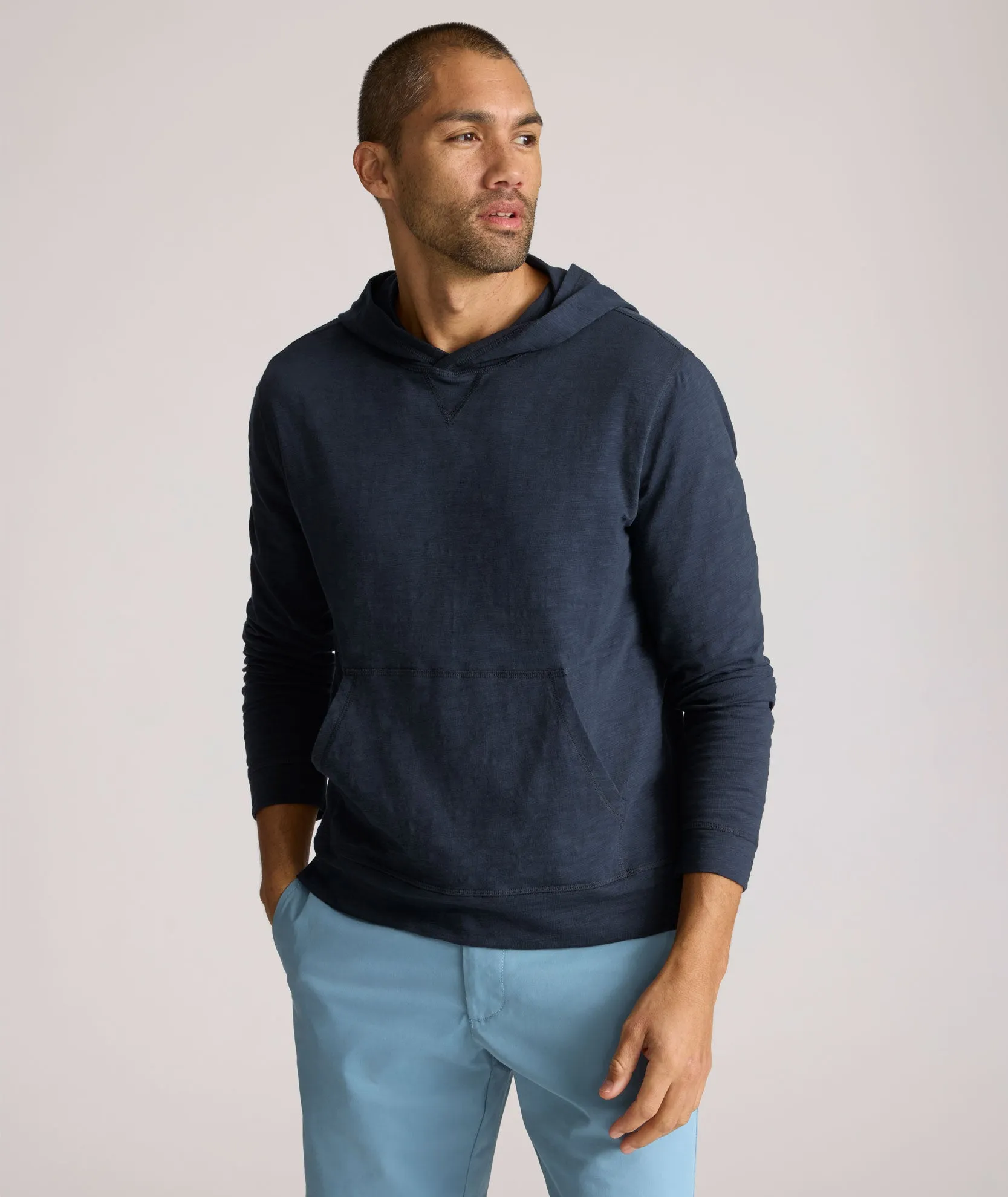 Slub Cotton Hoodie lightweight layer