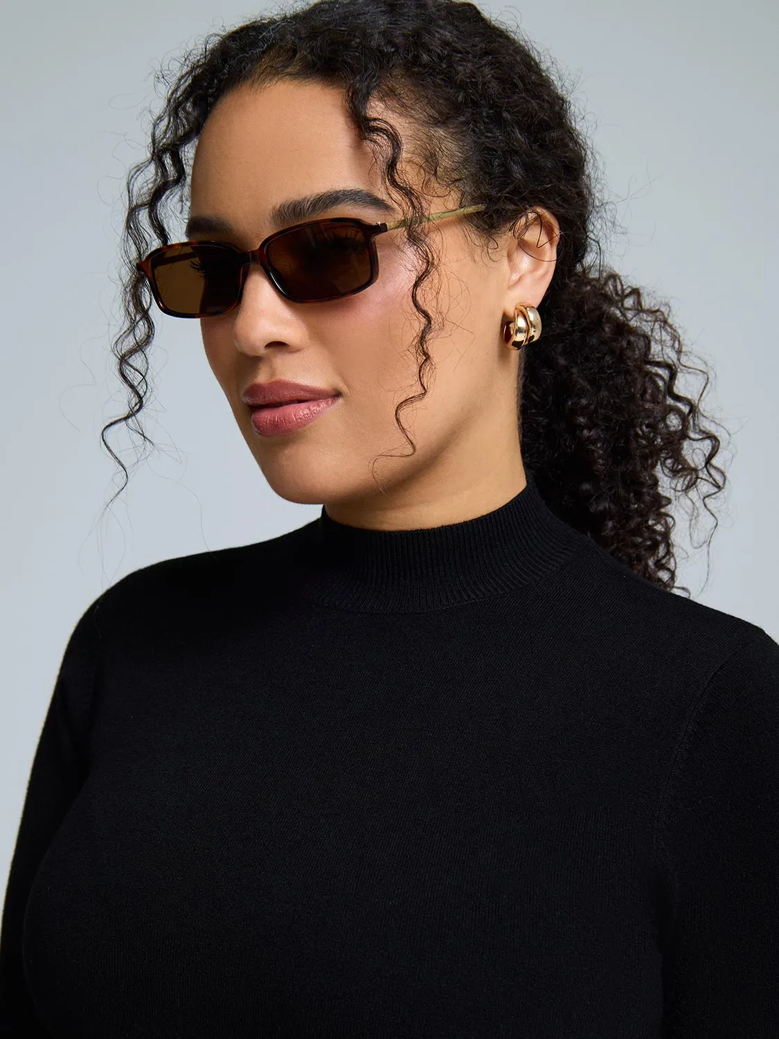 Small Tortoise Frame Sunglasses Youth Fit