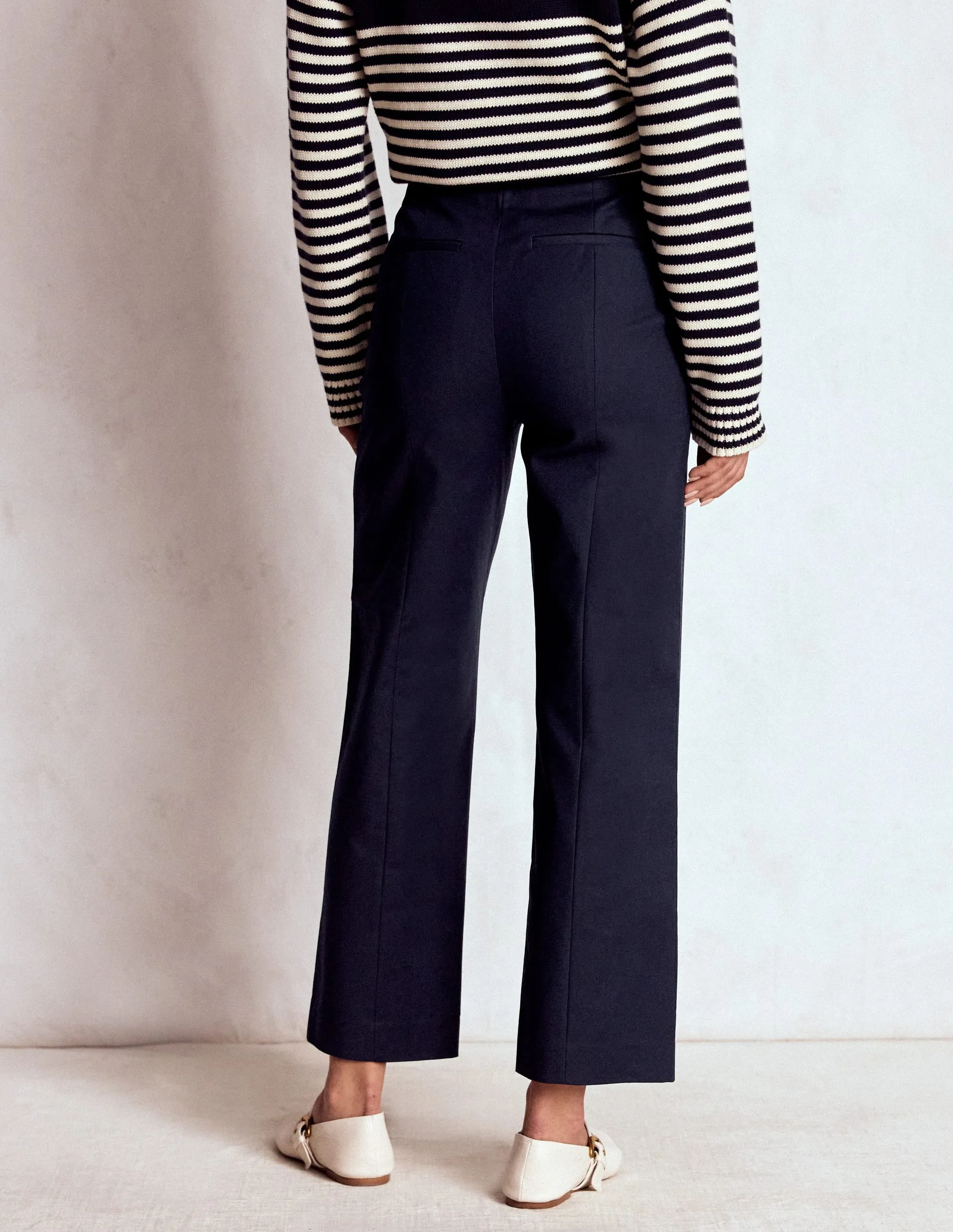 Smart 7/8 Trousers-Navy easy layering
