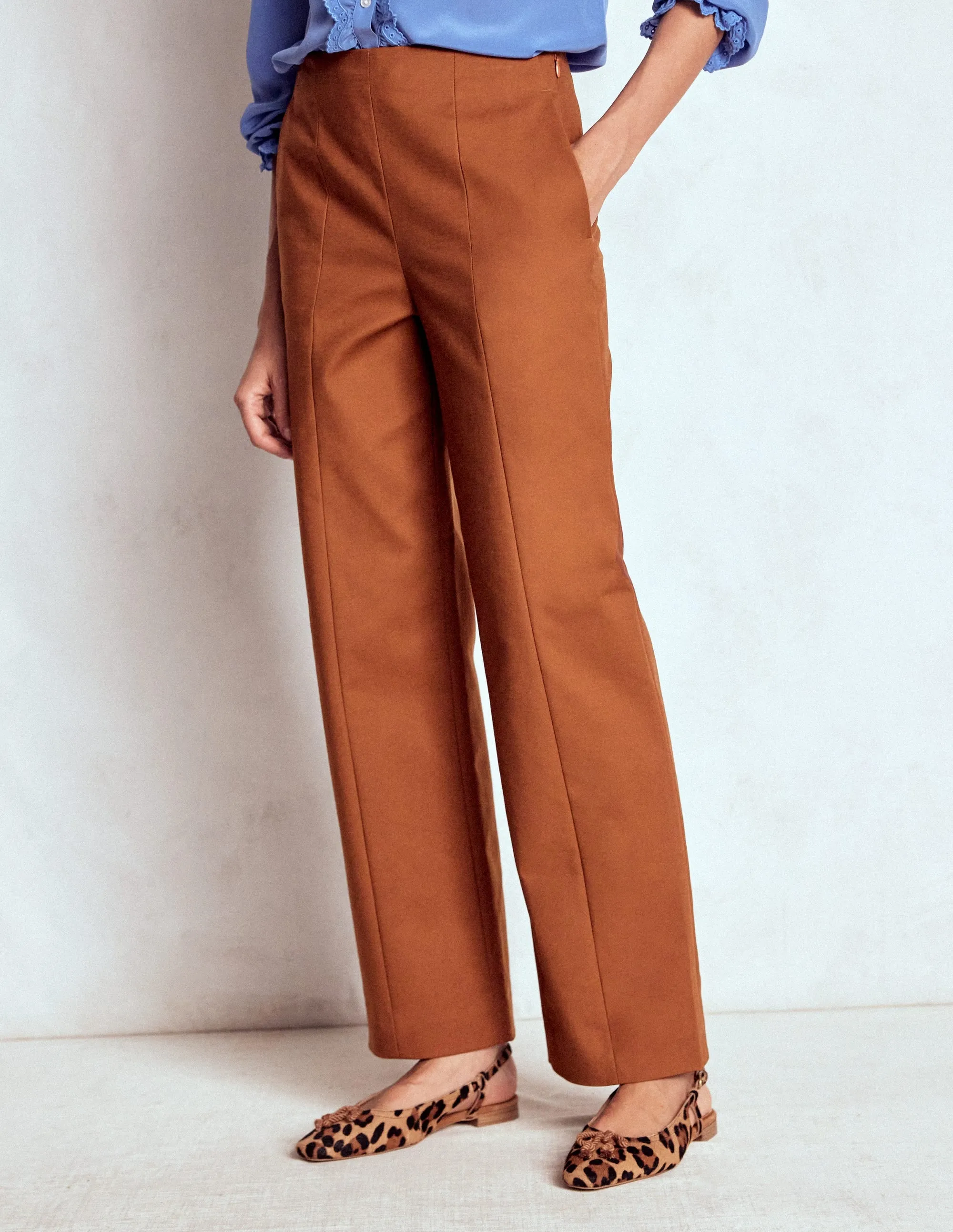 Smart 7/8 Trousers-Russet durable design