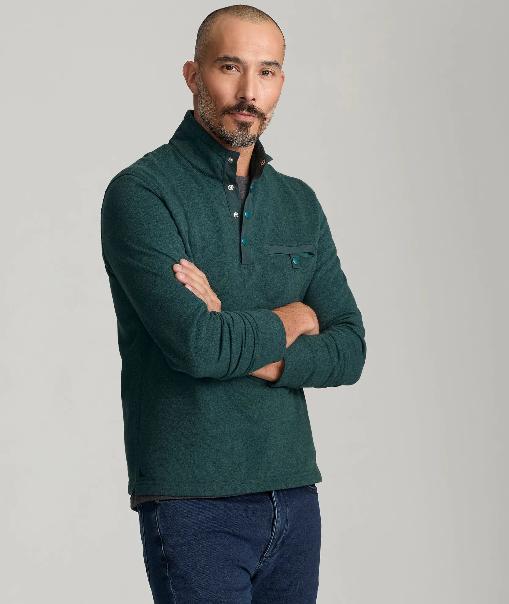 Snap Fleece Pullover close warmth