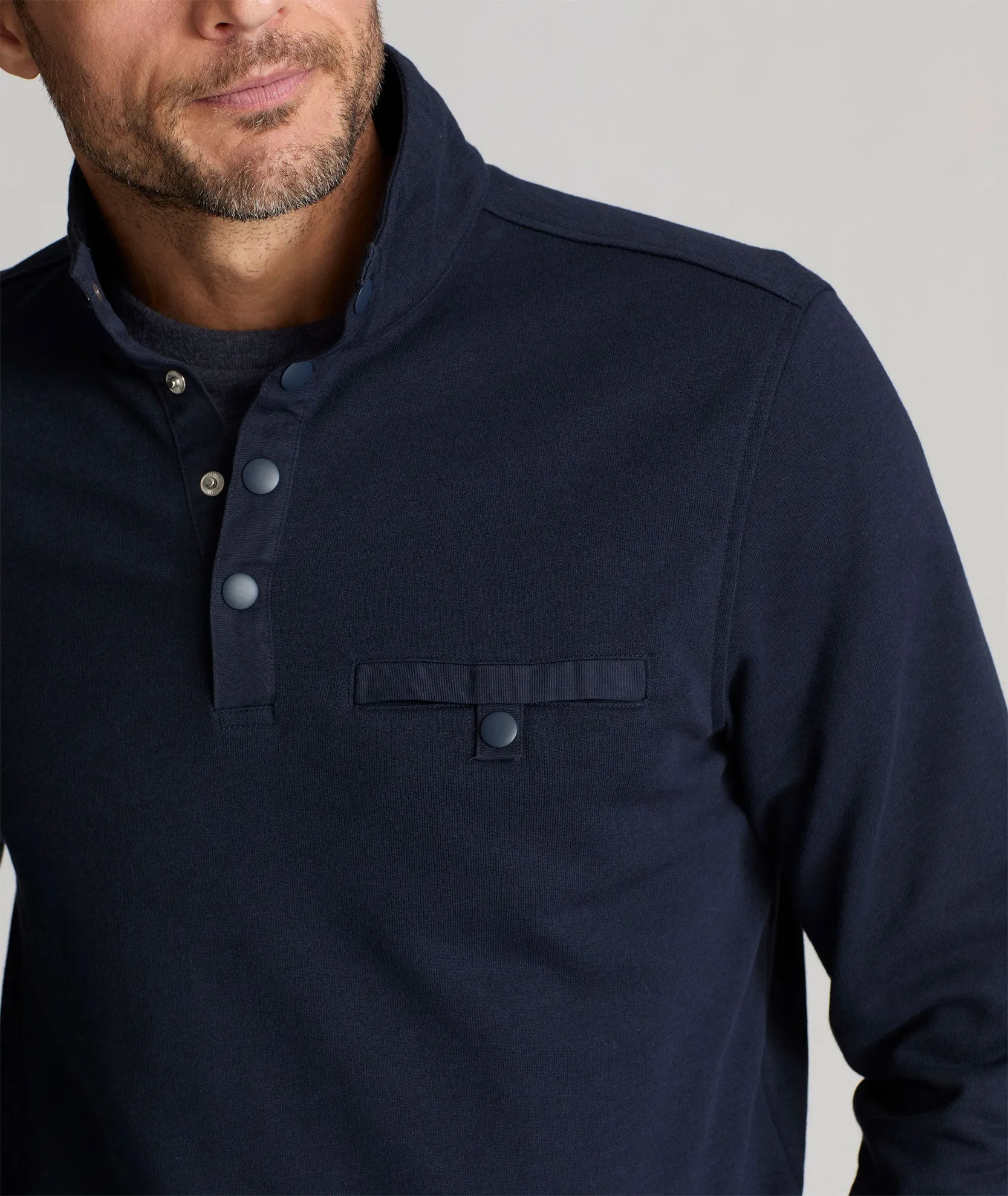 Snap Fleece Pullover dinner date