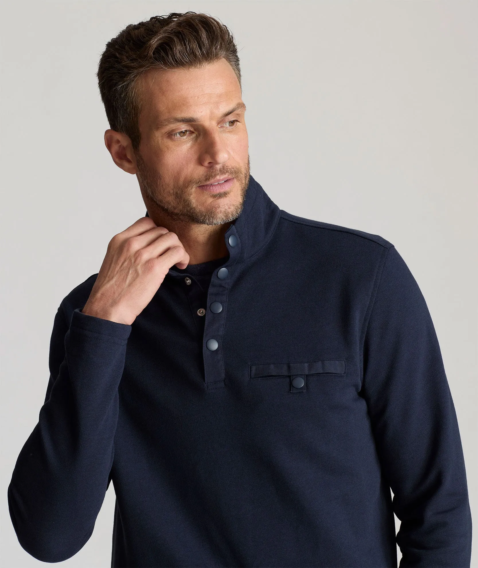 Snap Fleece Pullover mood wear