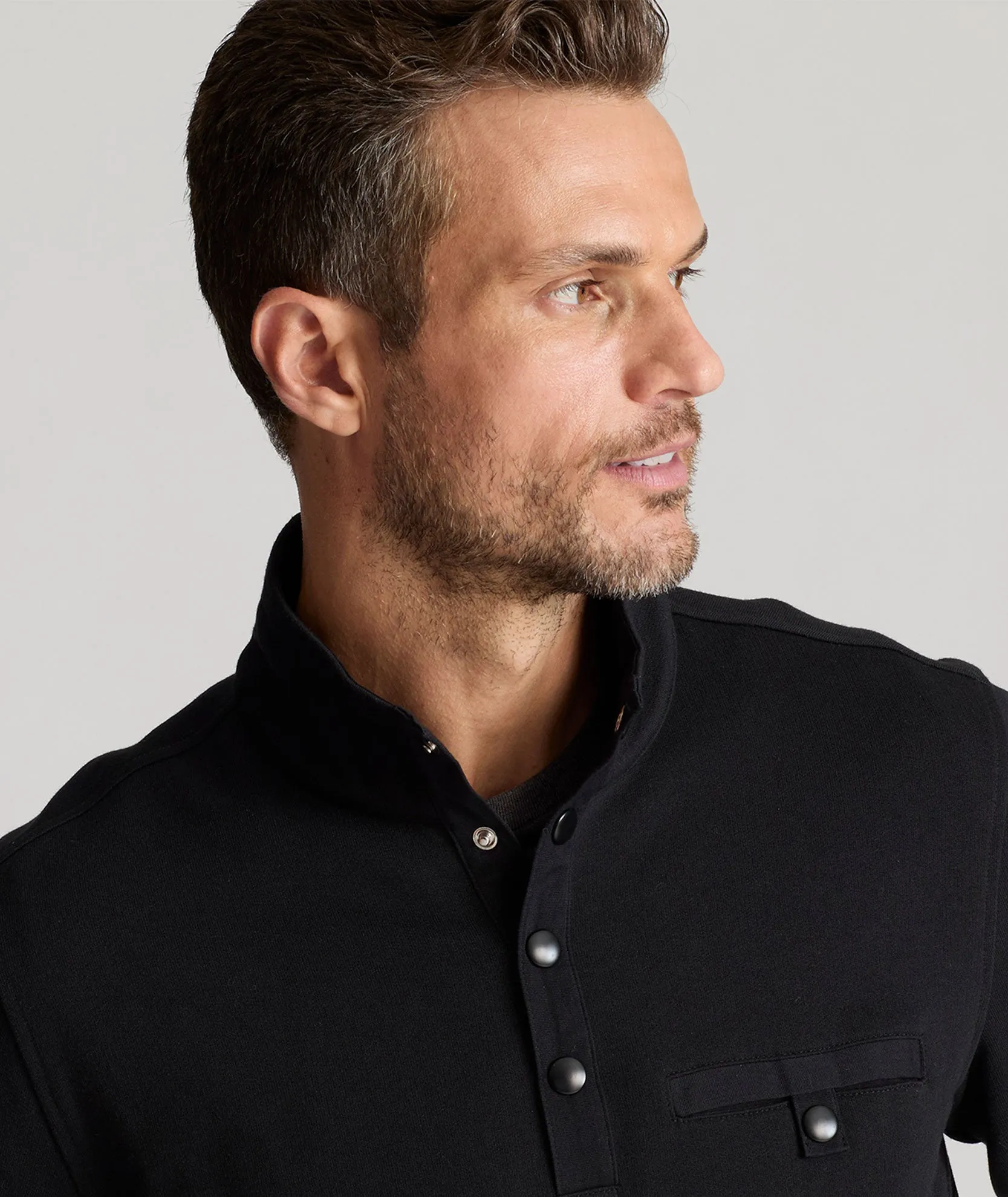 Snap Fleece Pullover breezy fit